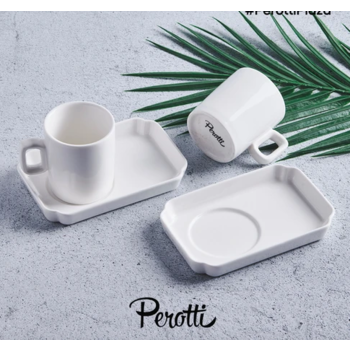 14357 Perotti Luce Porselen 2li Kahve Fincanı ürün yorumları resim