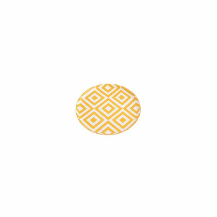 Porland Morocco Desen4 Sarı Düz Tabak 20cm resim detay