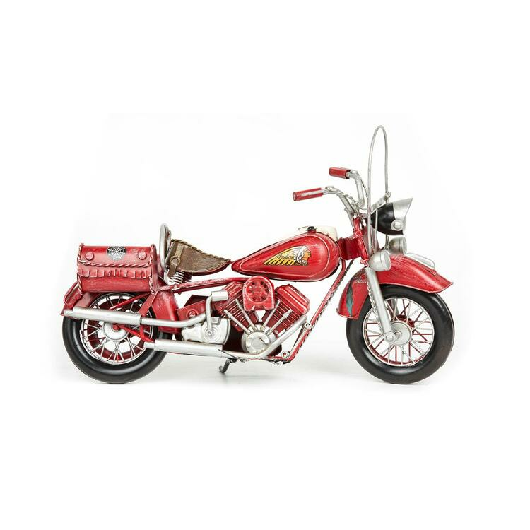 Luckyart Kırmızı Motorsiklet 33x15x23 Cm resim detay