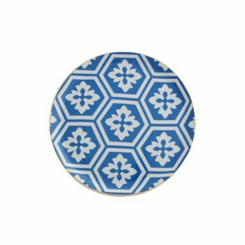 Porland Morocco Desen2 Mavi Düz Tabak 24cm ürün yorumları resim