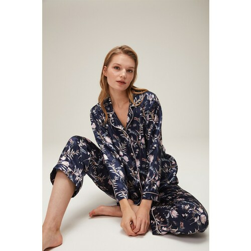 Mia Düğmeli Pijama Takımı Medıum resim önizleme